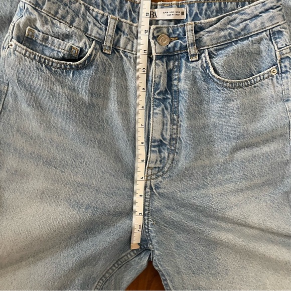 Zara Light Blue High Rise Wide Leg Jeans - Picture 8 of 10